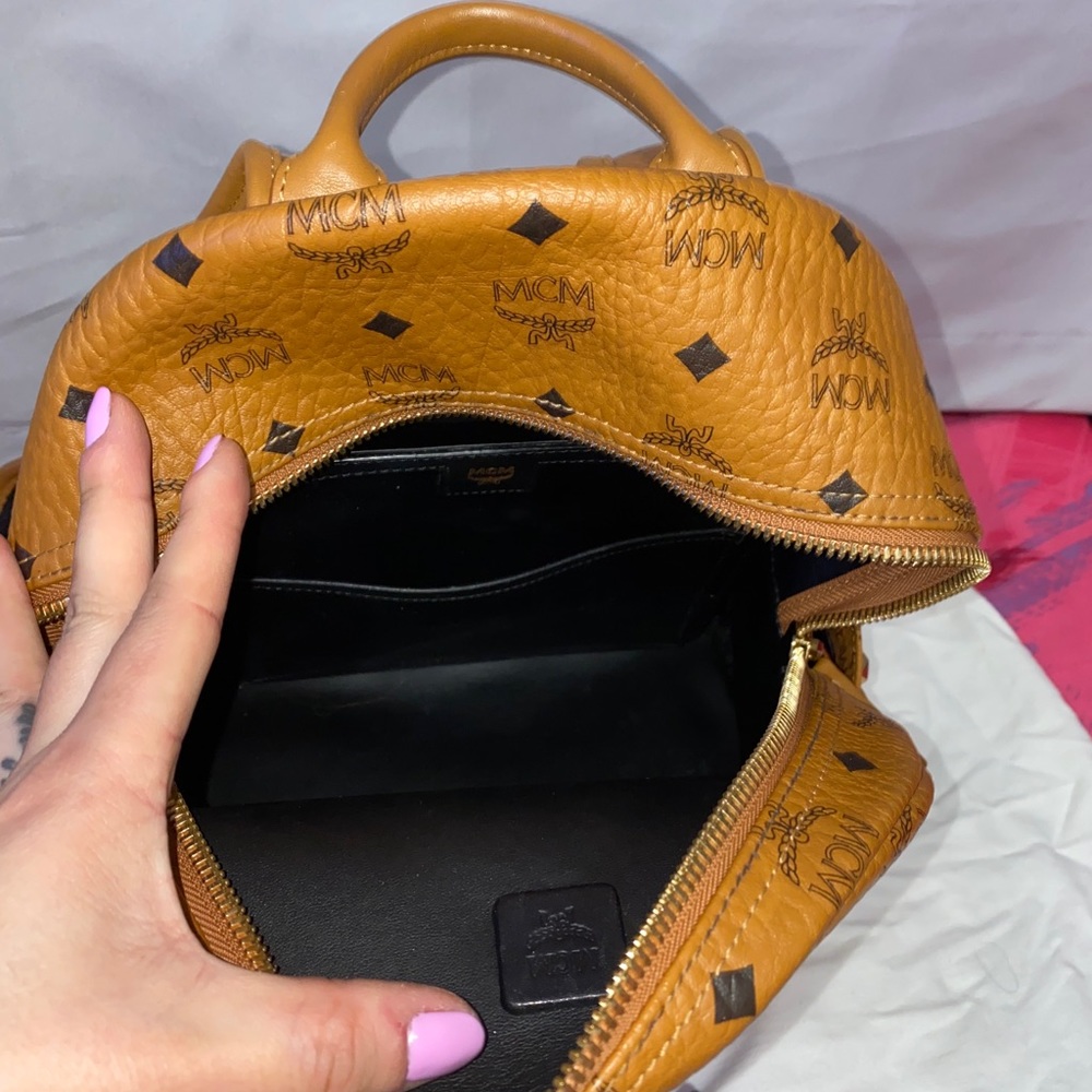 Mcm Stark Side Stud Small Backpack - image 5
